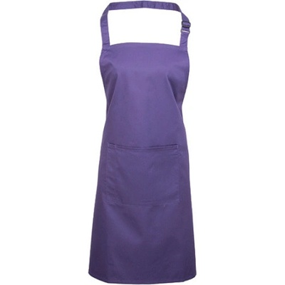 Premier Workwear Pracovní zástěra za krk s kapsou PR154 Purple Pantone 269 72x86cm