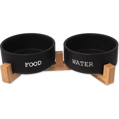 Dog Fantasy Set DOG FANTASY misky keramické se stojanem 2x 16 x 6,5 cm 850 ml – Hledejceny.cz