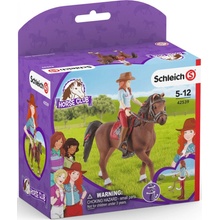 Schleich 42539 Hannah s pohyblivými klouby na koni