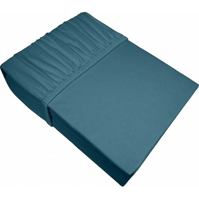 Takoy Plachta jersey s gumou z bavlny farba tmavá tyrkysová 140 g/m2 ADELA-HF-451299 180x200x20