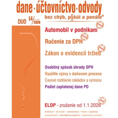 DUO č. 5-6 / 2026 - Automobil v podnikaní po novom