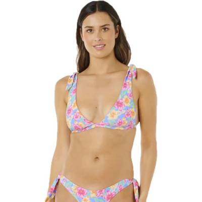 Rip Curl Malibu Cove Revo Deep V bikini top - Blue (Blue)