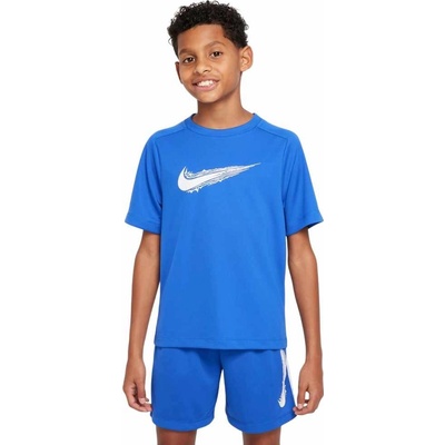 Nike B NK DRI-FIT MULTI SS TOP HBR modré HF8100-480