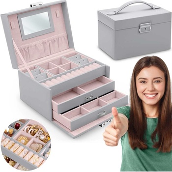 Massido šperkovnice MS-700 šedá