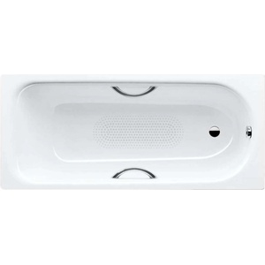 KALDEWEI Advantage - Правоъгълна вана Saniform Plus Star 344, 140x75 см, с отвори за дръжки, противоплъзгащо покритие по цялата повърхност, бяла 134434010001 (134434010001)