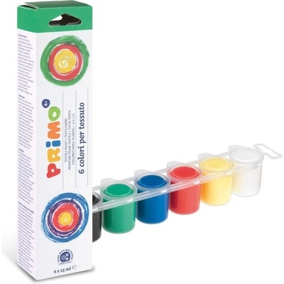 PRIMO Barvy na textil sada 6 x 25 ml