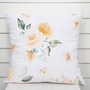 Biante TF-043 žlté ruže na bielom 35 x 45 cm