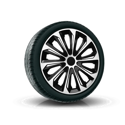 NRM капаци 14", strong duocolor Черно-бял 4брой (vtv-pu-22190)