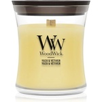 WoodWick Yuzu & Vetiver ароматна свещ с дървен фитил 85 гр