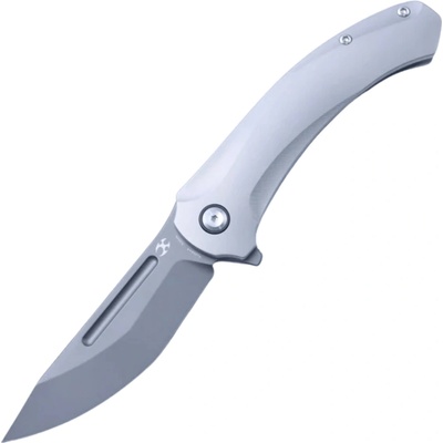 Kansept knives Hira Gray Bead Blasted CPM S35VN Bead Blasted Titanium K1090A4