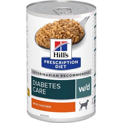 Hill's Prescription Diet W/D Udržanie hmotnosti a starostlivosti pri cukrovke pre psov 370 g