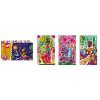 Janod - Творчески комплект с цветно фолио - Боливуд (J07809)