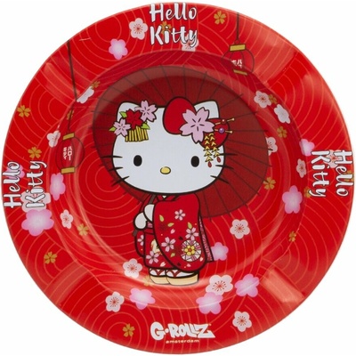 G-ROLLZ Kovový popolník Hello Kitty Kimono Red