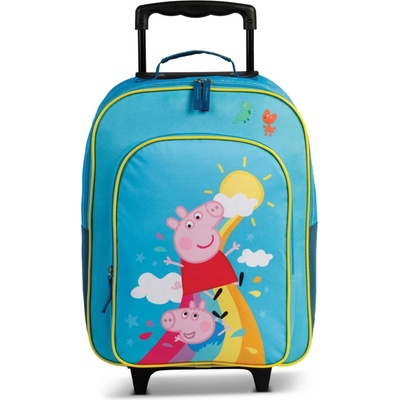 Fabrizio Detský kufor Prasiatko Peppa modrá 17 L