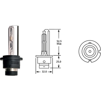 xenon. výbojka 85V 35W D4S P32d-5, Elta