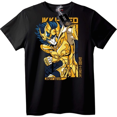 NOONEBRAND Тениска Златен Овен от Saint Seiya - 2XL, Black
