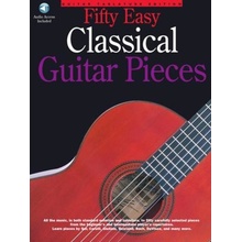 50 Easy Classical Guitar Pieces noty tabulatury na kytaru + audio