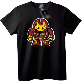 NOONEBRAND Тениска Iron Man Chibi - XL, Black