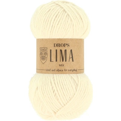 Drops Lima Uni Colour 0100 krémová