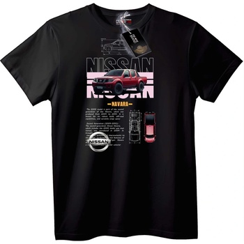 NOONEBRAND Тениска Nissan Navara - 7XL, Black