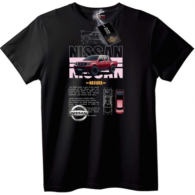 NOONEBRAND Тениска Nissan Navara - 7XL, Black