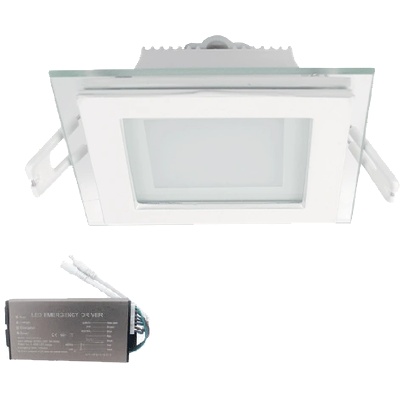 ELMARK Led ПАНЕЛ КВАДРАТ СЪС СТЪКЛО 6w 4000k+ АВ (99led642e)