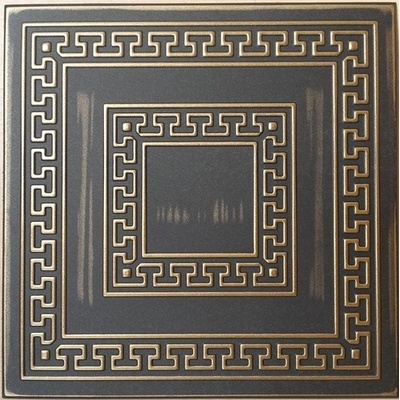 ПАНО ЗА ТАВАН xps 50Х50см retro №23 ПАКЕТ 2кв. м black gold (пbg23)