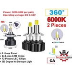  КРУШКА -Led -360* H4 -2бр. Canbus -A3558-2 ('264404)