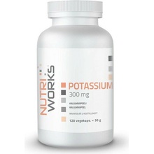 NutriWorks Potassium 300mg 120 kapsúl