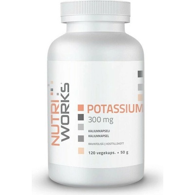 NutriWorks Draslík Potassium 300mg 120 kapsúl