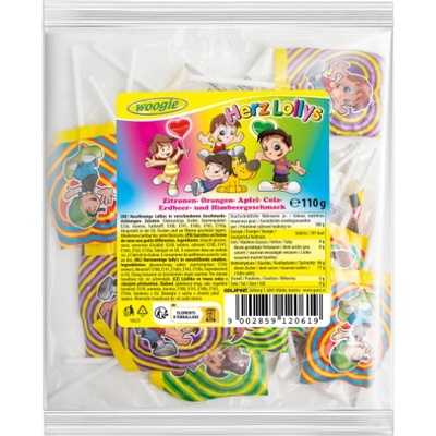 Woogie Herz Lollys 100 g