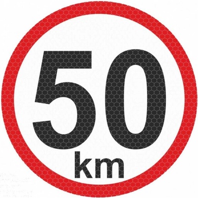 Samolepka reflexná veľká - 50km AutoZulu