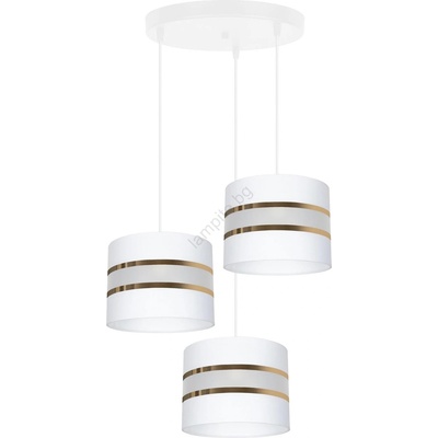 BELIS Полилей на въже CORAL 3xE27/60W/230V бяла (BE0219)