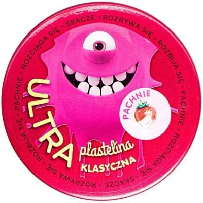 Ultra plastelína vonná růžová s vůní jahod
