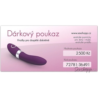 Dárkový poukaz v hodnotě 2500 Kč