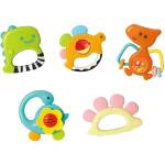 Hola Toys Комплект бебешки дрънкалки Hola Toys - Динозаври, 5 броя (H1109)