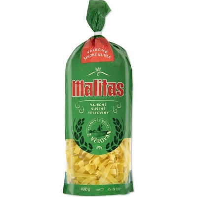Malitas Těstoviny široké nudle dlouhé 400 g