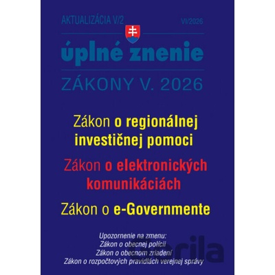 Aktualizácia V/2 / 2026 - Štátna služba, informačné technológie - Poradca s.r.o.