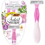 BIC SOLEIL ESCAPE Lily of the Valley & Rose - дамски самобръсначки с 3 ножчета и ароматна дръжка, 3 бр