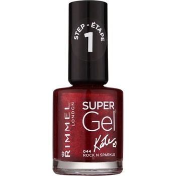 Rimmel Super Gel By Kate гел лак за нокти без използване на UV/LED лампа цвят 044 Rock n Sparkle 12ml