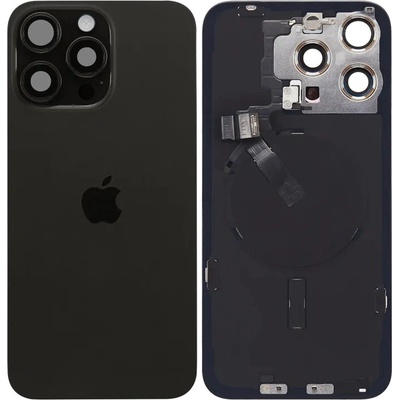 Zadné sklo s MagSafe magnetom, NFC a Flex káblom svietidla iPhone 15 Pro Max (UK / EU) – čierny titan – Genuine OEM IPH2367