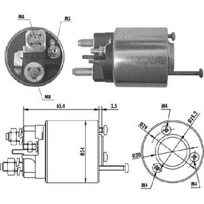 MAGNETI MARELLI Elektromagnetický spínač, startér 940113050066