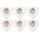 Dunlop 456R 1.14 Tortex Flex Triangle 6 Перце за китара (456R114-6PACK-SET)