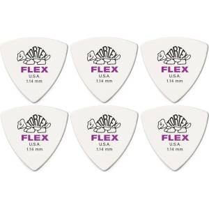 Dunlop 456R 1.14 Tortex Flex Triangle 6 Перце за китара (456R114-6PACK-SET)
