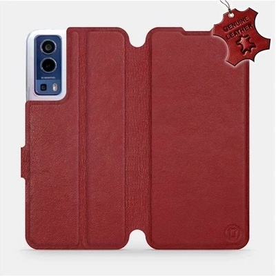 Mobiwear kožené flip Vivo Y52 5G / Y72 5G Tmavě červené