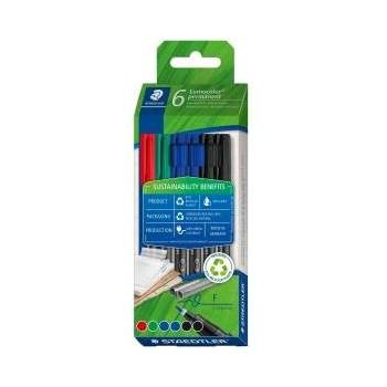 STAEDTLER Комплект Химикали с Филц Staedtler Lumocolor Permanent 6 Части Многоцветен 0, 6 mm