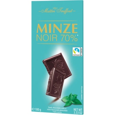 Maitre Truffout Minze Noir 70% 100 g