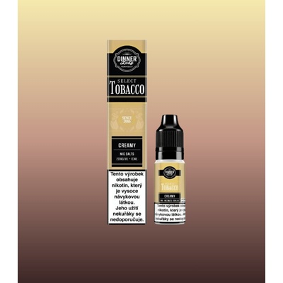 Dinner Lady Bar Salts TOBACCO Creamy Tobacco 10 ml 20 mg