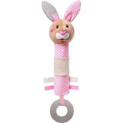 Babyono Писукаща играчка с гризалка Babyono - Зайчето Джулия (5901435408803)
