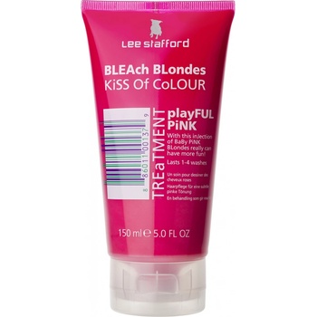 Lee Stafford Bleach Blondes Kiss of Colourful Pink ružová starostlivosť pre blondínky 150 ml